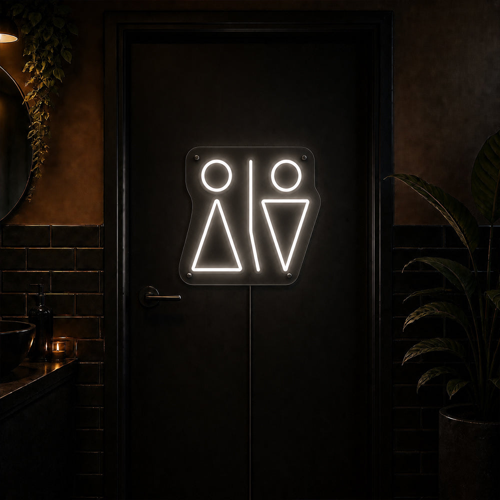 WC Minimaliste LED SIGNE - MADE DANS LONDE SIGNAUX DE TOILET DE Toilettes