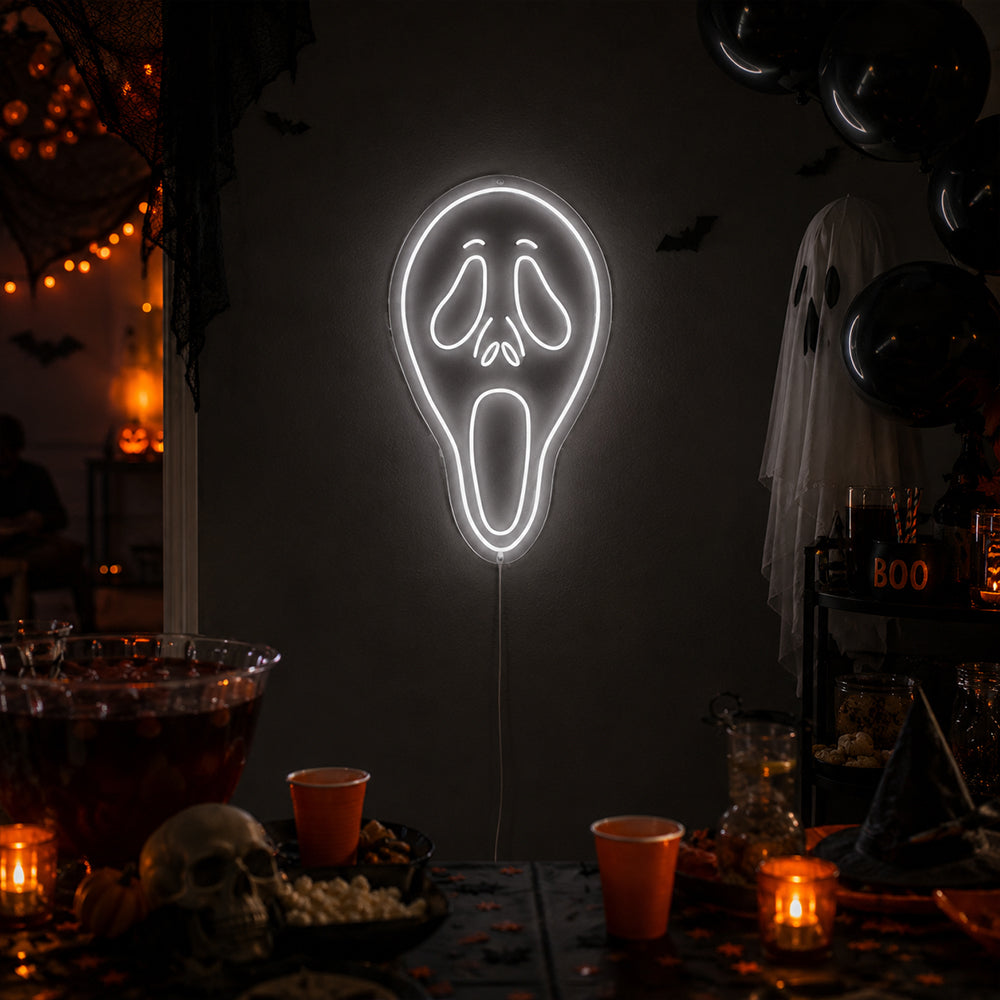 Gruseliger Halloween-Schatten – LED-Neonschild, hergestellt in London