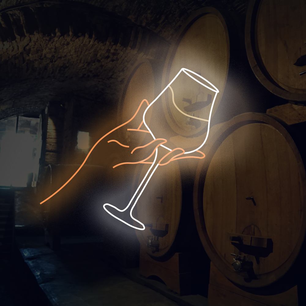 Vinglass LED neonskilt - LED neonskilt laget i London