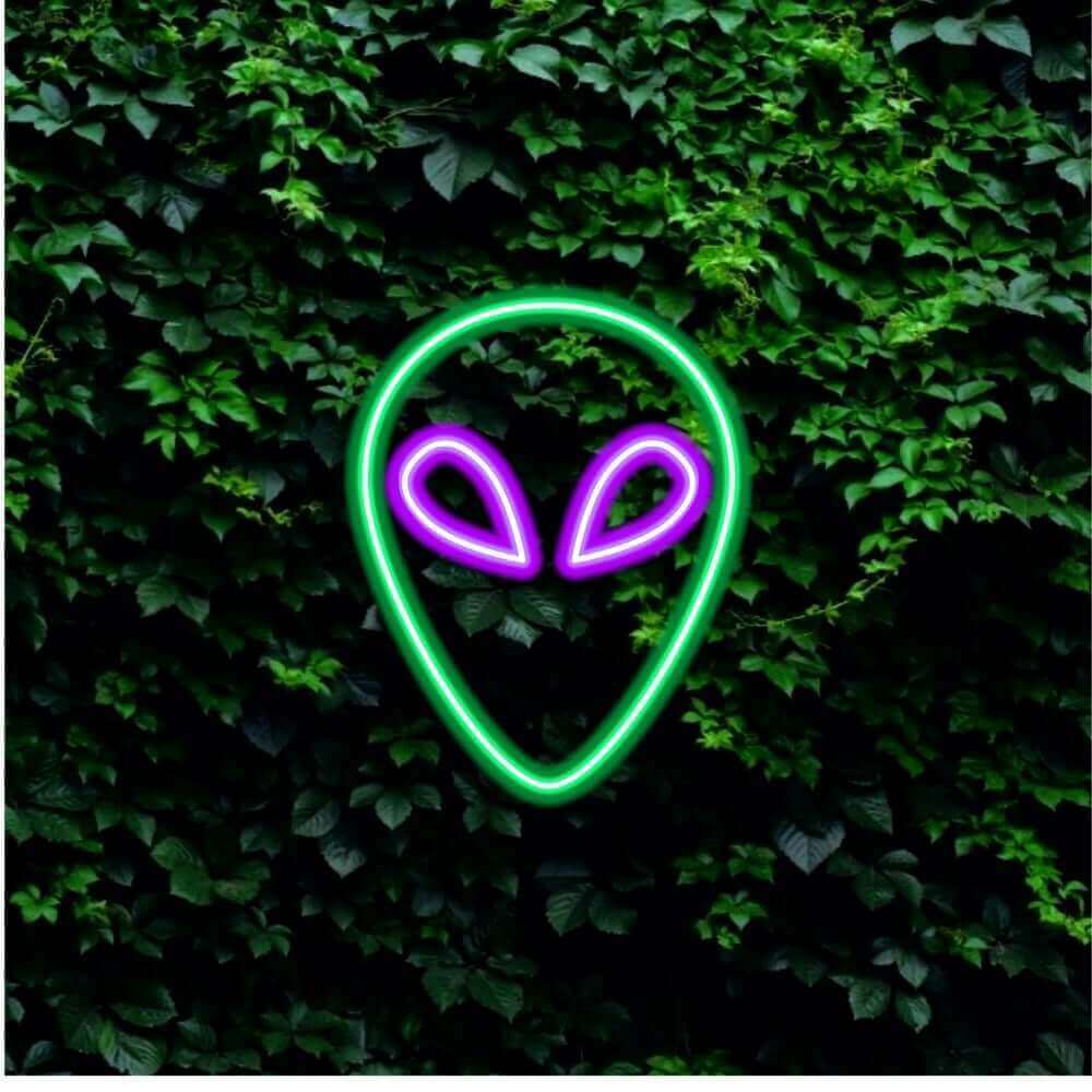Alien LED Neon Schild – Made in London Emoji Neon Schilder – Planet Neon