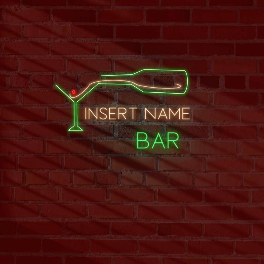 Bar Skænkeglas Del Custom LED Neon Sign - Planet Neon