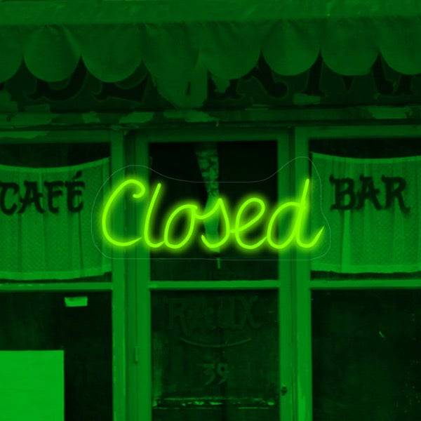 Closed LED Neon Sign - Planet Neon