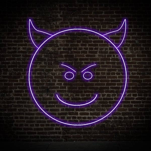 Teufel LED Neonschild – Made in London Emoji Neonschilder – Planet Neon