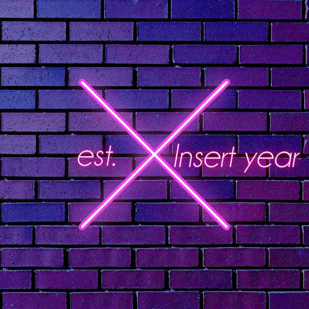 Est år Del Custom LED Neon Sign - Planet Neon