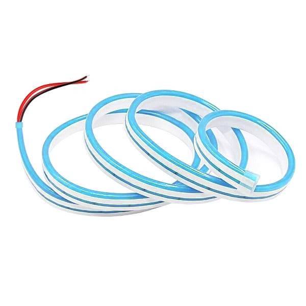 I LumoS 6x12mm CYAN Fleksibel IP65 Dæmpbar LED Neon Strip Light 12V 9W/m - Planet Neon