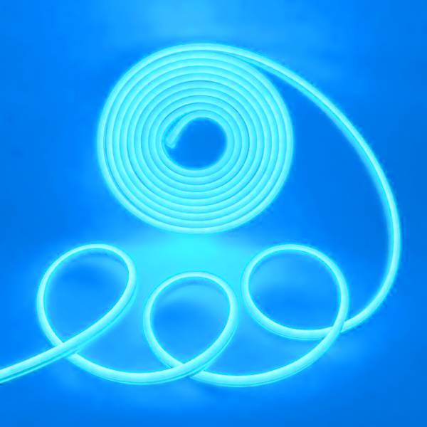 I LumoS 6x12mm CIANO Flexível IP65 Regulável LED Neon Strip Light 12V 9W/m - Planet Neon