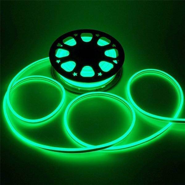 I LumoS 8x16mm GRÜN Flexibles IP65 Dimmbares doppelseitiges LED-Neonlichtband 12V DC 9W/m - Planet Neon