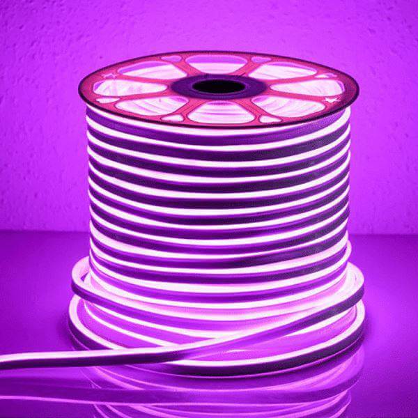 I LumoS 8x16mm ROXO Flexível IP65 Regulável LED Neon Strip Light 12V 9W/m - Planet Neon