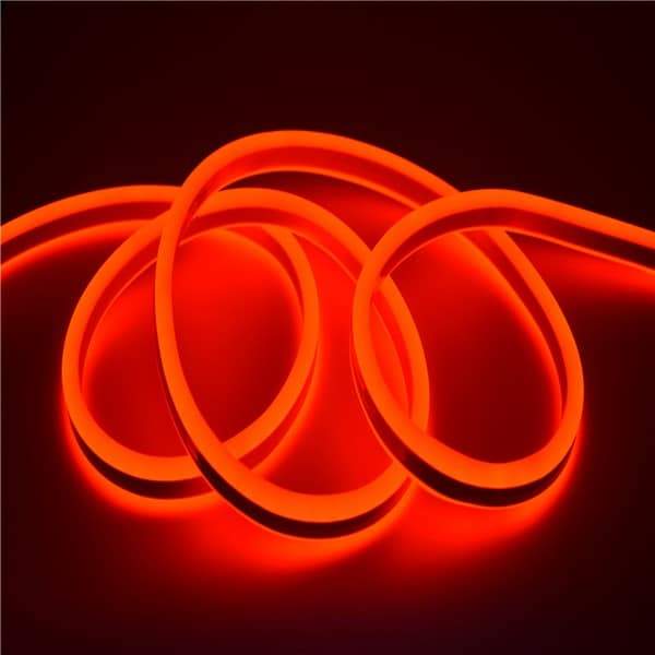 I LumoS 8x16mm RÖD Flexibel IP65 Dimbar Dubbelsidig LED Neon Strip Light 12V DC 9W/m - Planet Neon