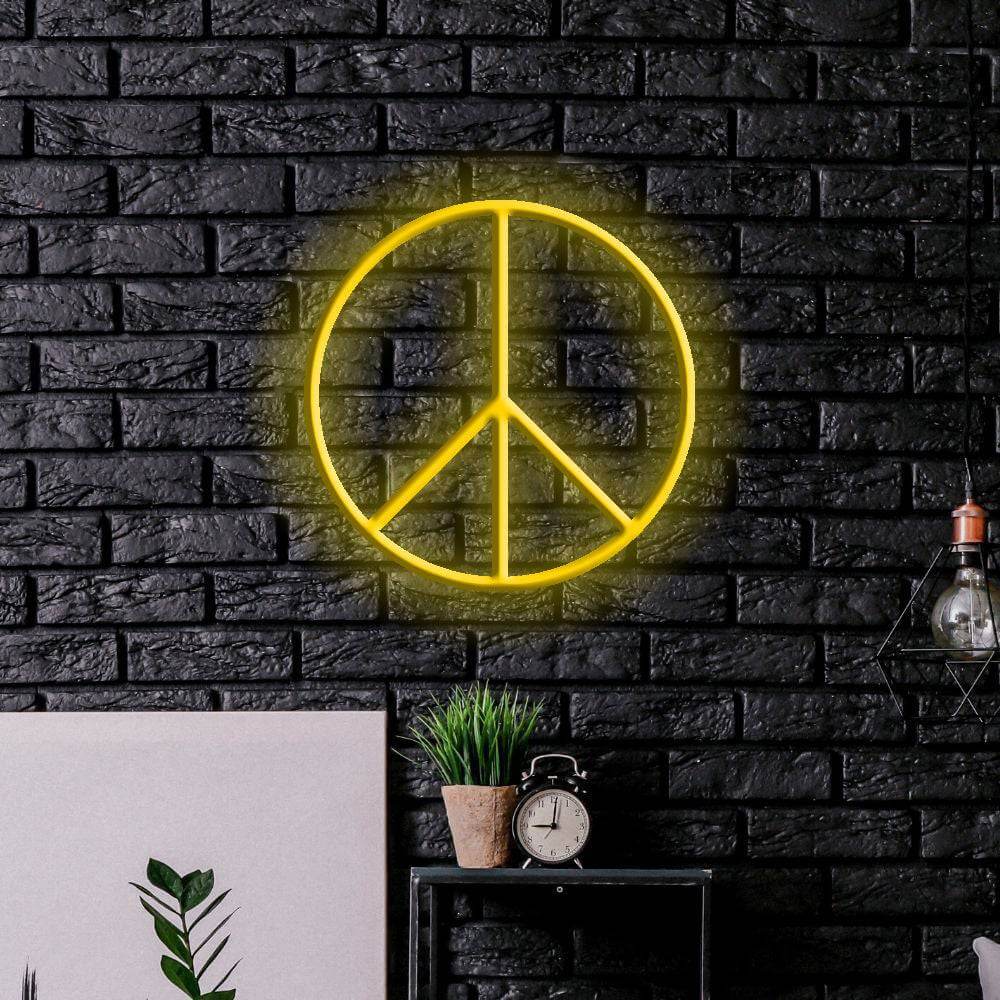 Peace LED Neonschild – Made in London Emoji Neonschilder – Planet Neon