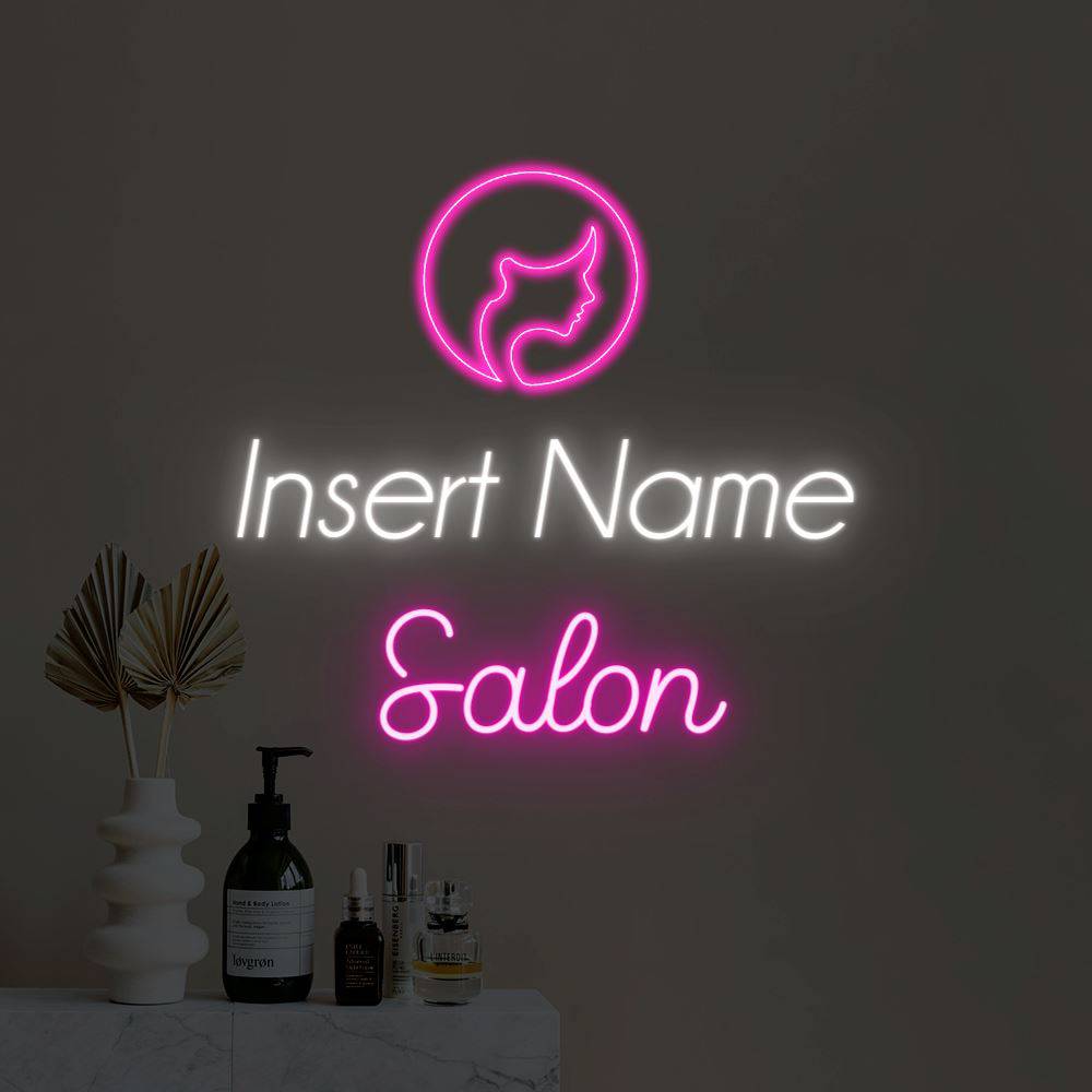 Salon med ikon efter del Brugerdefineret LED-neonskilt - Planet Neon