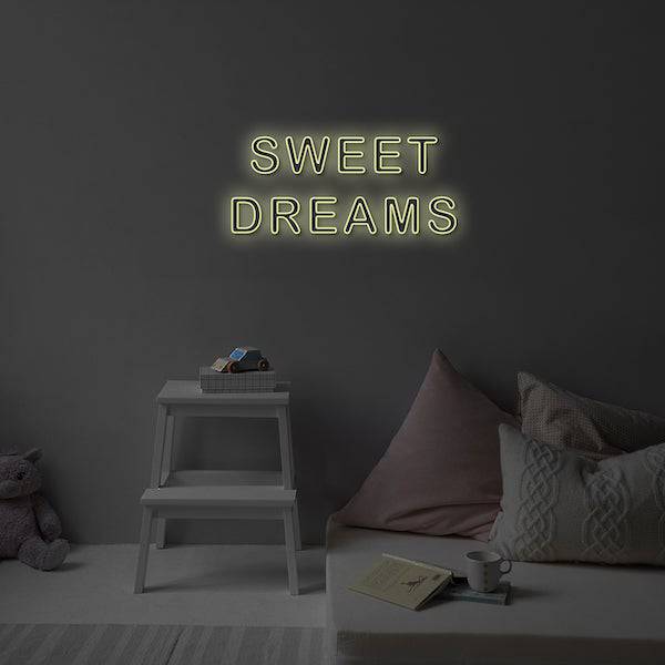 Sweet Dreams Outline LED Neon Sign - Planet Neon